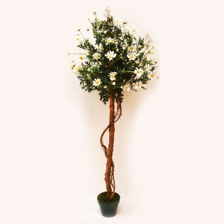 Daisy Topiary 5' - Artificial Trees/Floor Plants - artificial flowering topiary trees